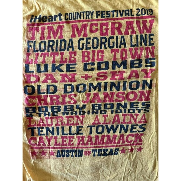 2019 I Heart Country Festival T Shirt Size M - Picture 2 of 2